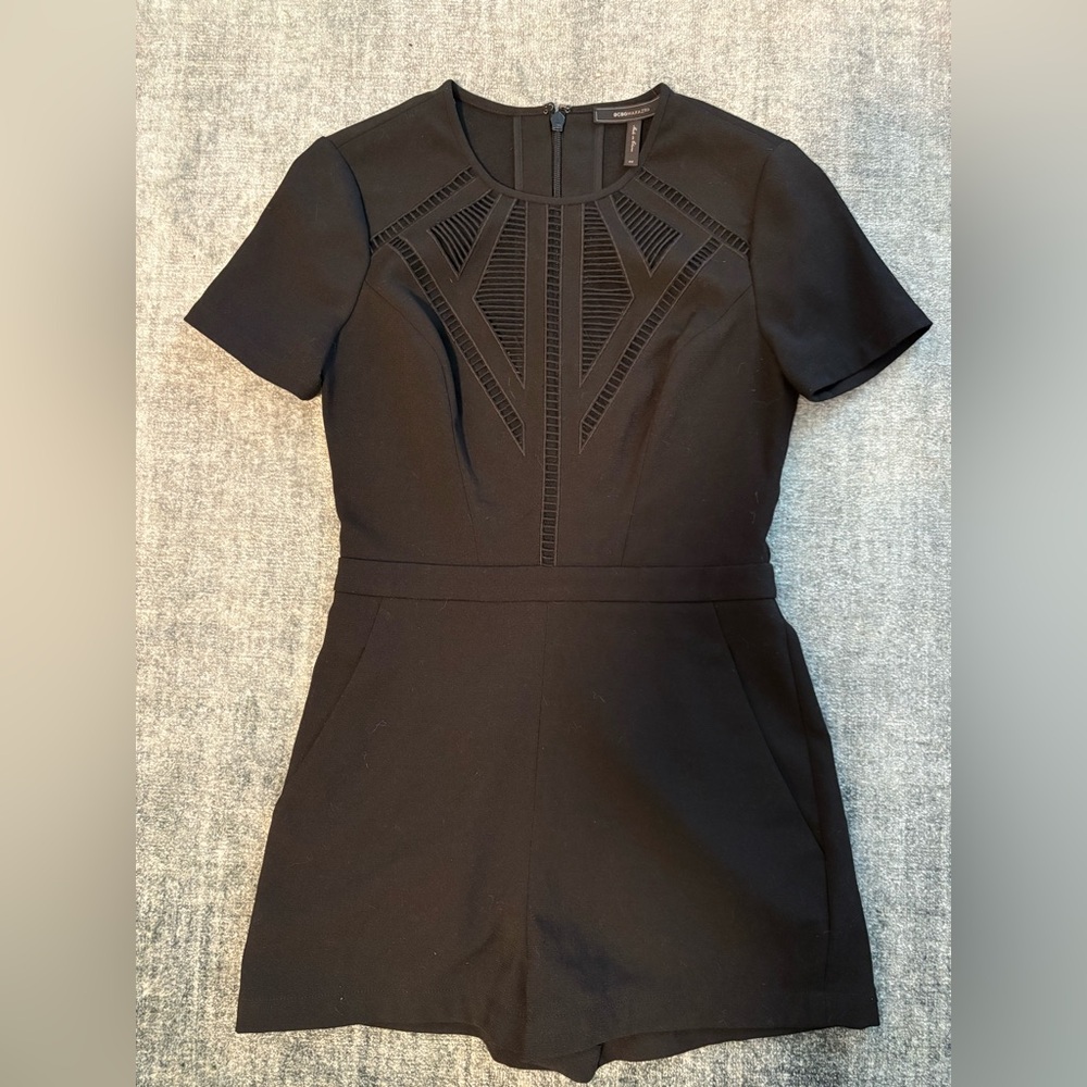 Elegant Black Short Sleeve Dress